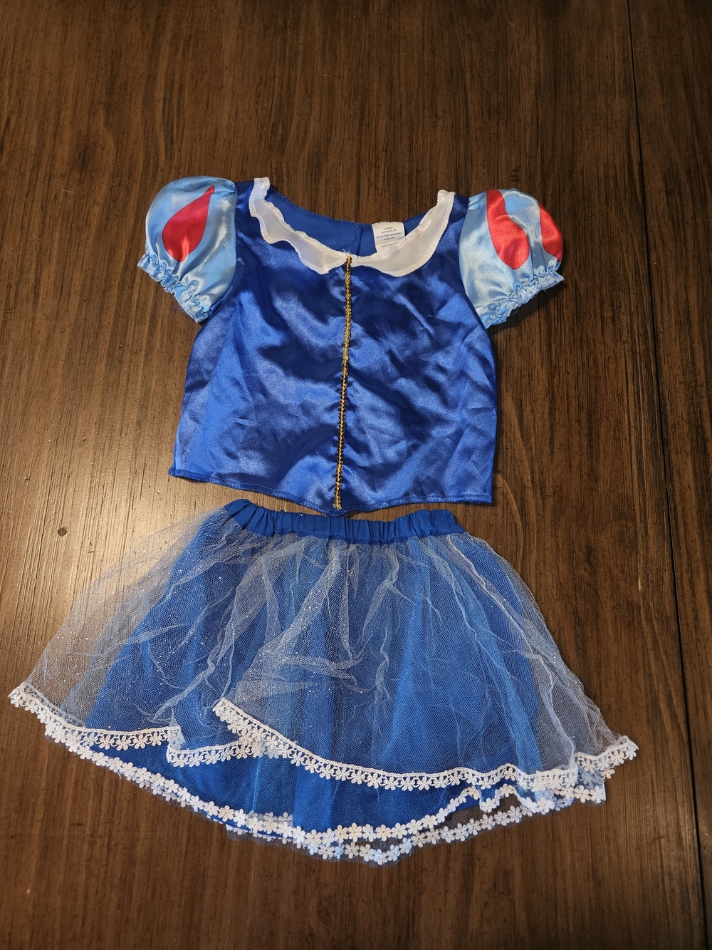 Disny Snow White Blue Princess Tulle Skirt Kids Halloween Costume